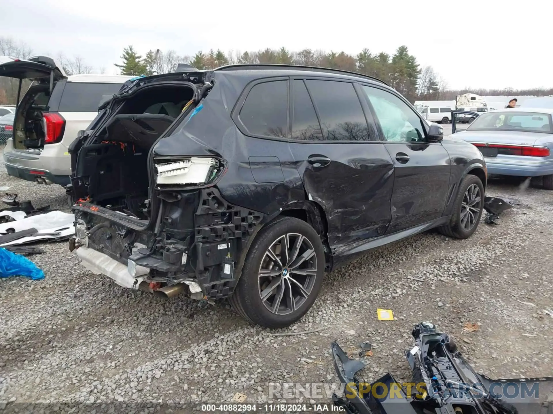 4 fotografías del automóvil dañado 5UXCR6C0XN9K63454 BMW X5 2022