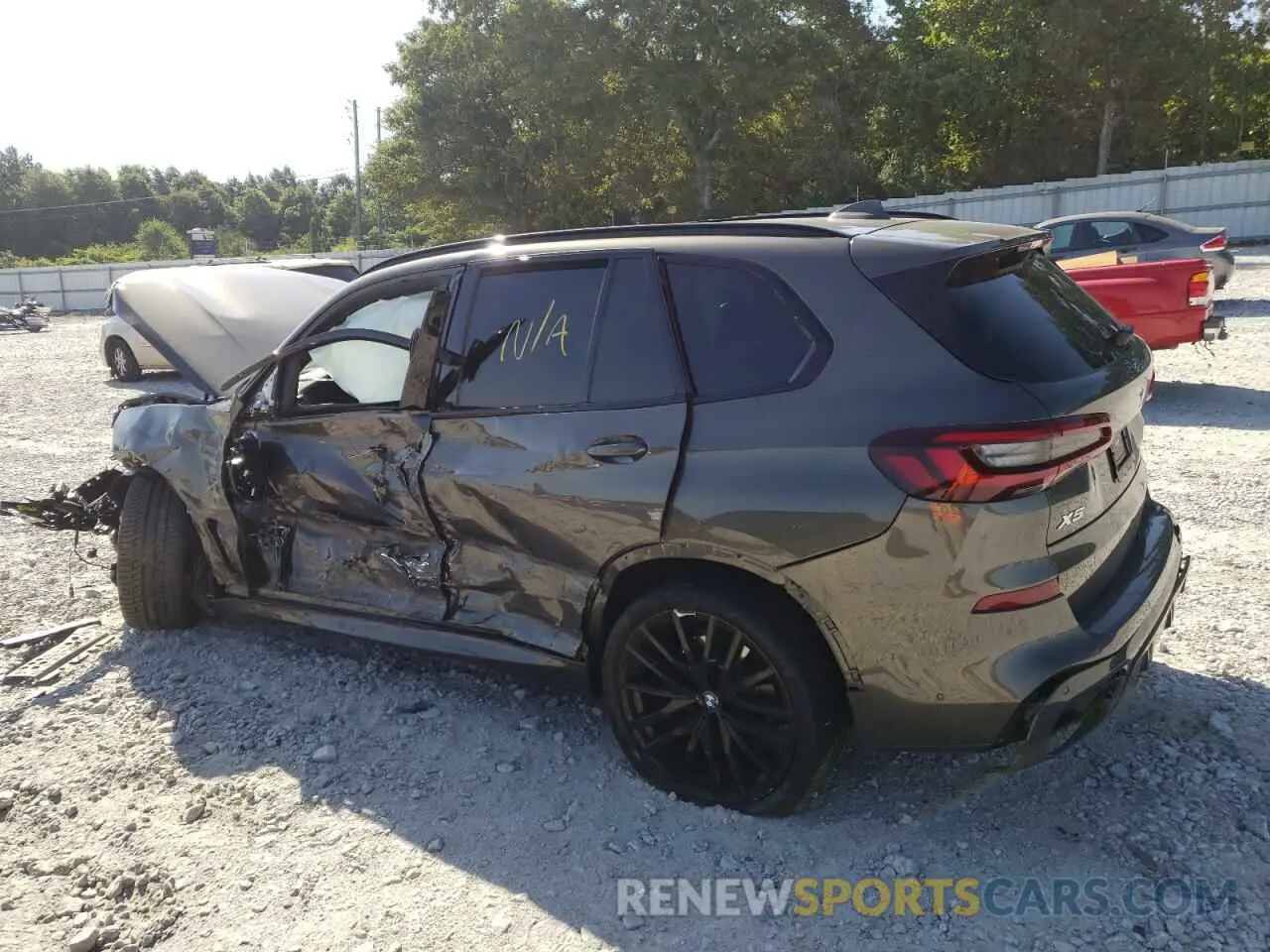 3 fotografías del automóvil dañado 5UXCR6C0XN9K63485 BMW X5 2022