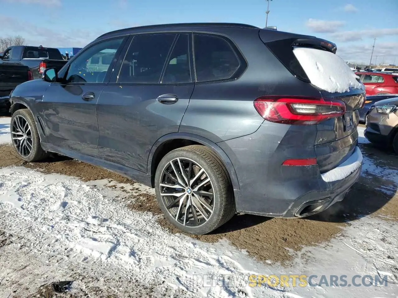 2 fotografías del automóvil dañado 5UXJU4C07N9J73558 BMW X5 2022
