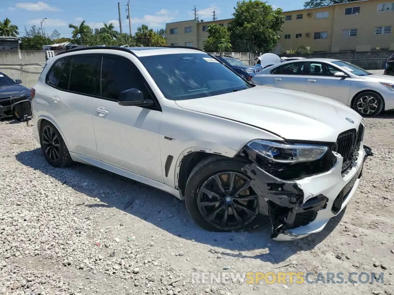 4 fotografías del automóvil dañado 5UXTA6C01N9J18858 BMW X5 2022