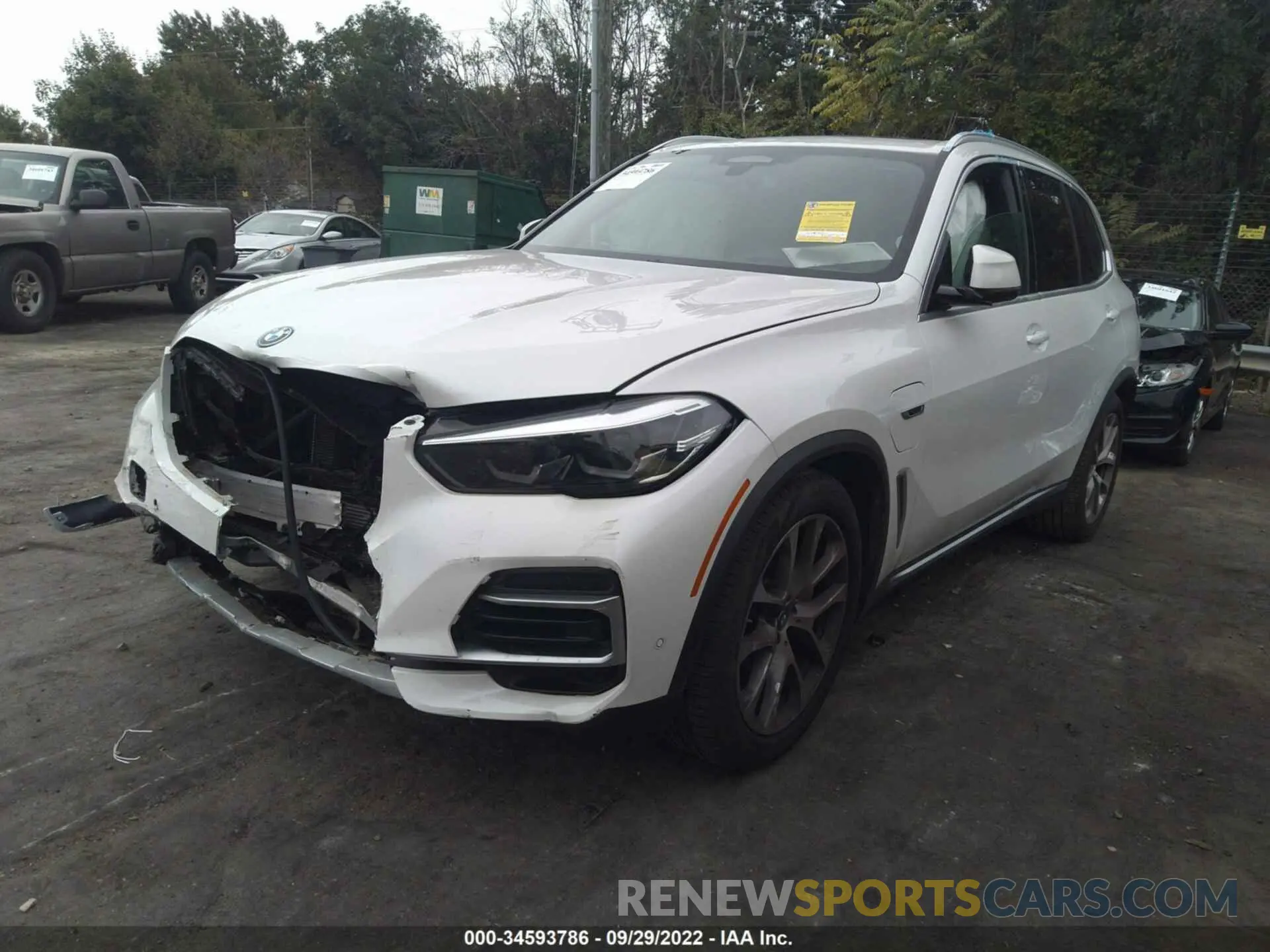 2 fotografías del automóvil dañado 5UXTA6C08N9J06660 BMW X5 2022