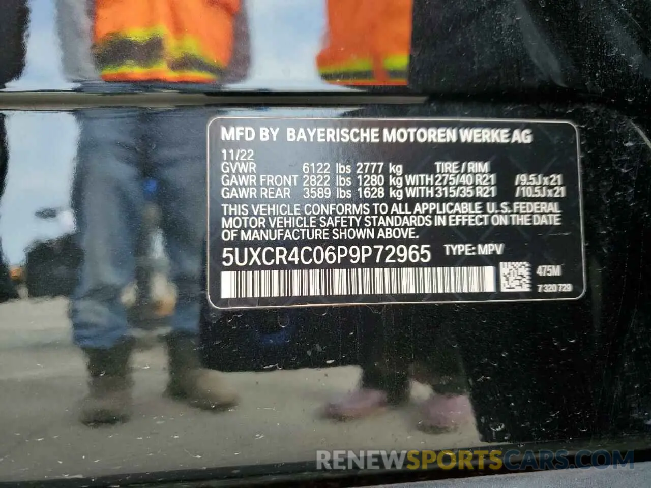 14 fotografías del automóvil dañado 5UXCR4C06P9P72965 BMW X5 2023