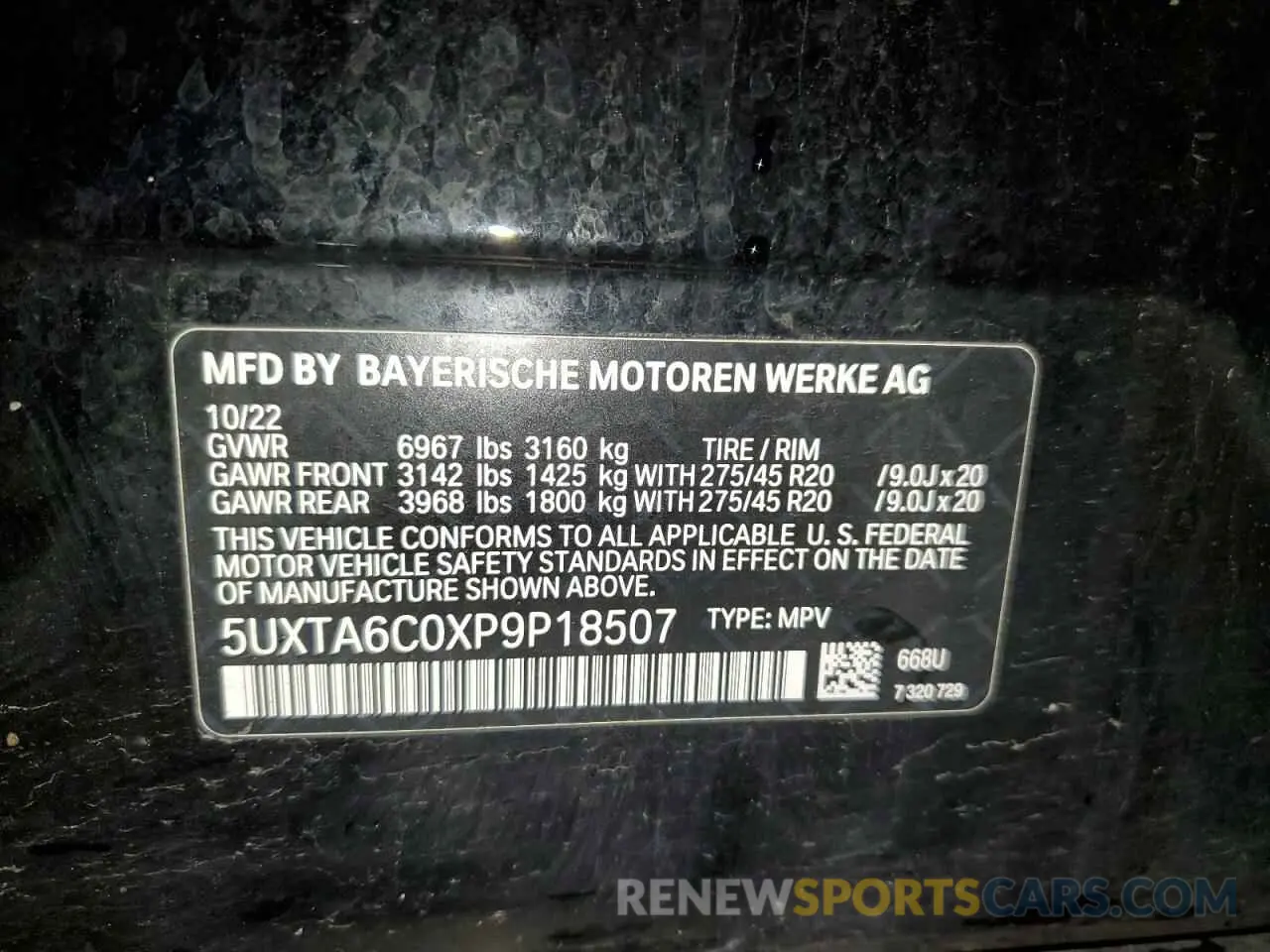 13 fotografías del automóvil dañado 5UXTA6C0XP9P18507 BMW X5 2023