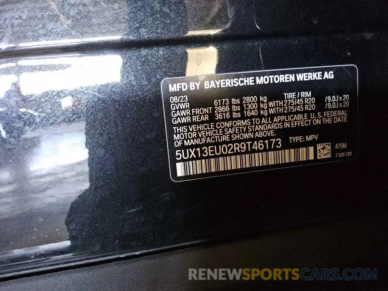 13 fotografías del automóvil dañado 5UX13EU02R9T46173 BMW X5 2024