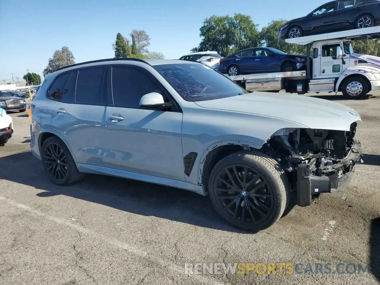 4 fotografías del automóvil dañado 5UX13EU03R9V93847 BMW X5 2024