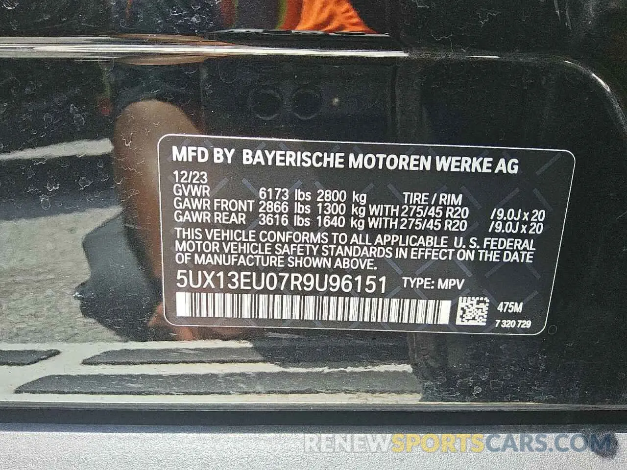 13 fotografías del automóvil dañado 5UX13EU07R9U96151 BMW X5 2024