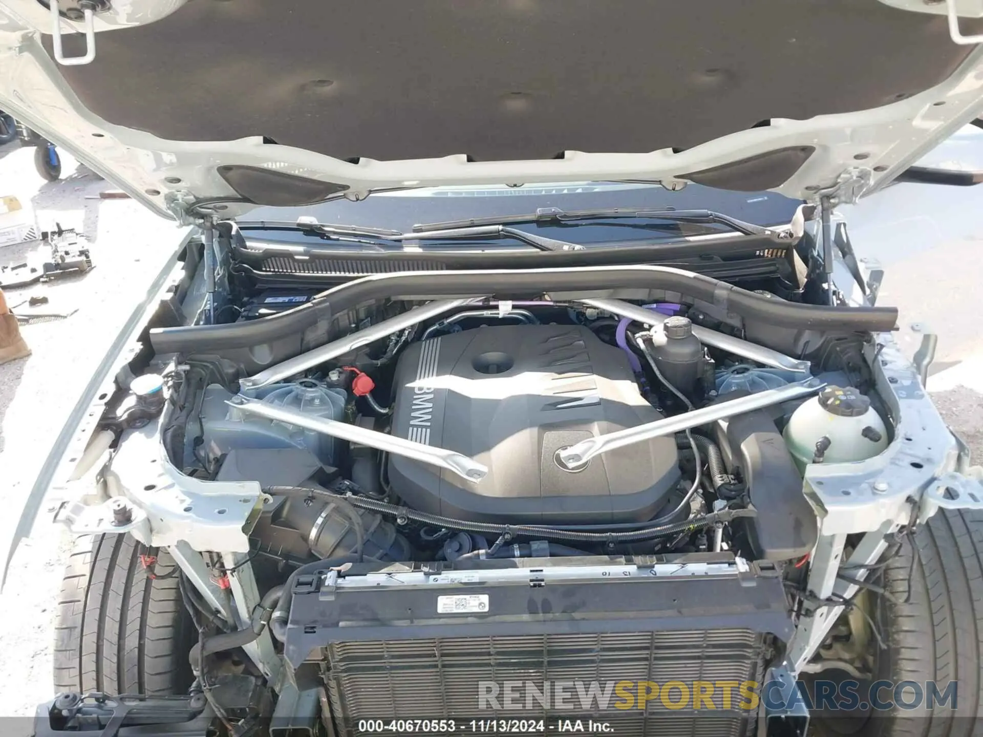 10 fotografías del automóvil dañado 5UX13EU08R9V44806 BMW X5 2024
