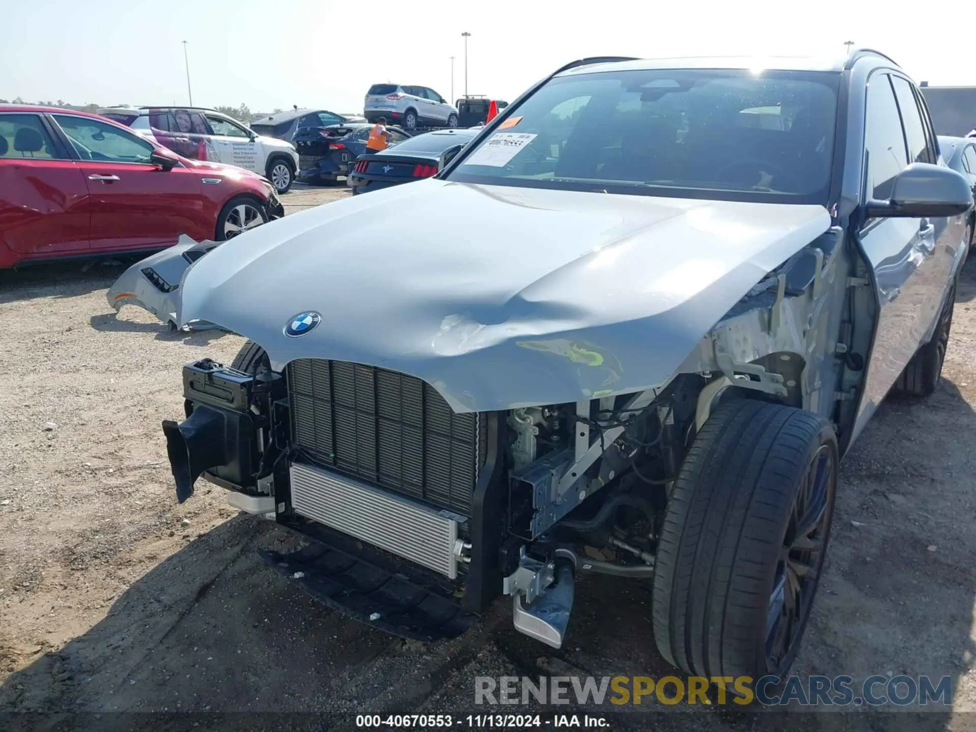 6 fotografías del automóvil dañado 5UX13EU08R9V44806 BMW X5 2024