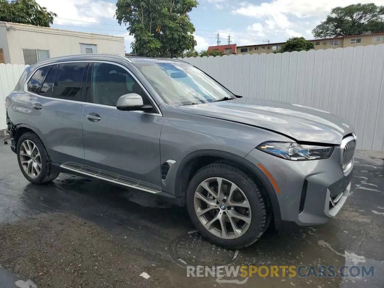 4 fotografías del automóvil dañado 5UX23EU02R9T34545 BMW X5 2024