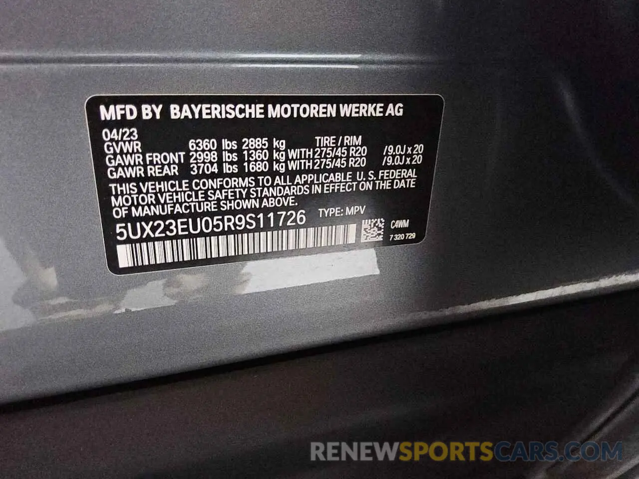 13 fotografías del automóvil dañado 5UX23EU05R9S11726 BMW X5 2024