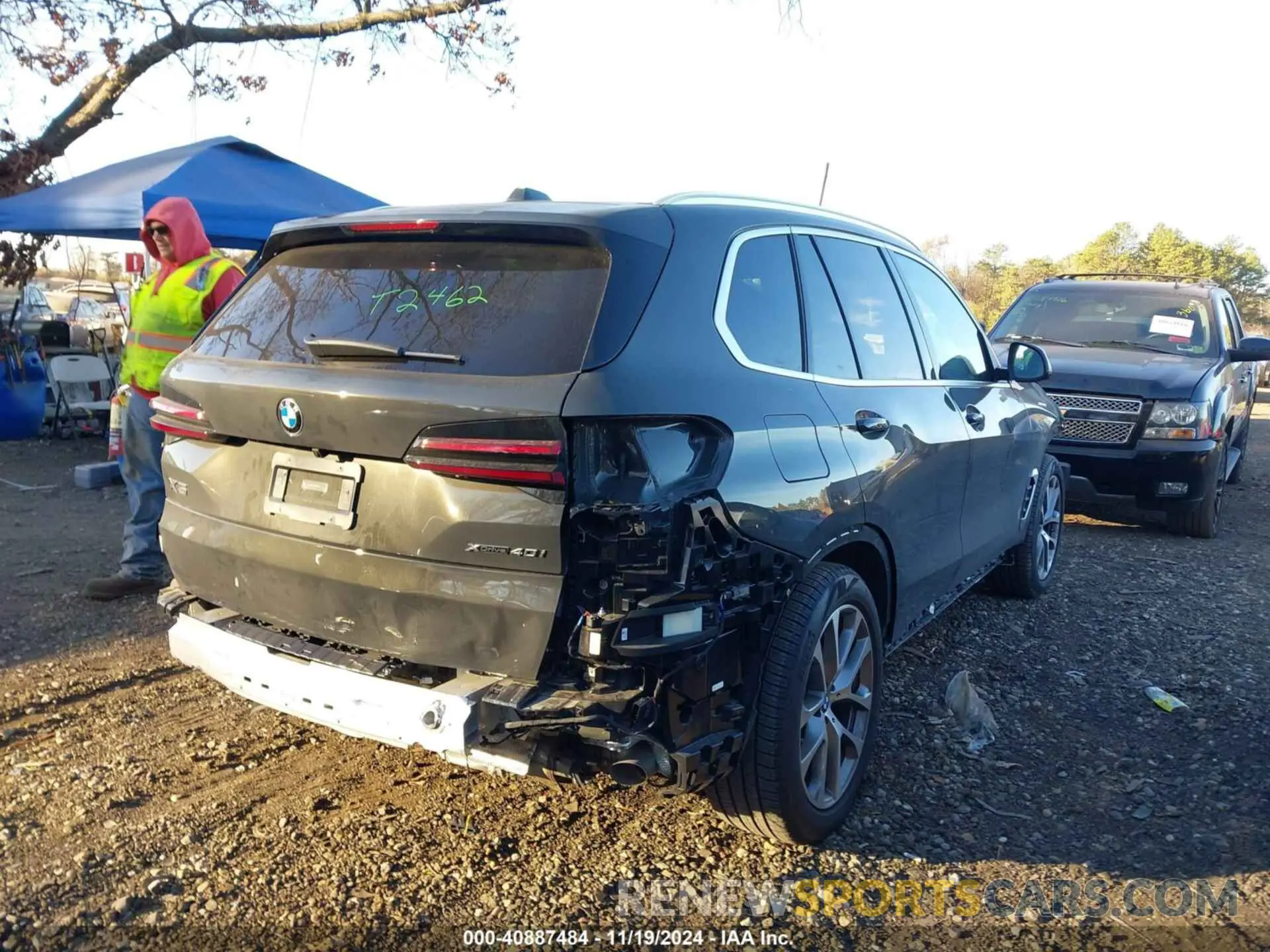 4 fotografías del automóvil dañado 5UX23EU05R9V31158 BMW X5 2024