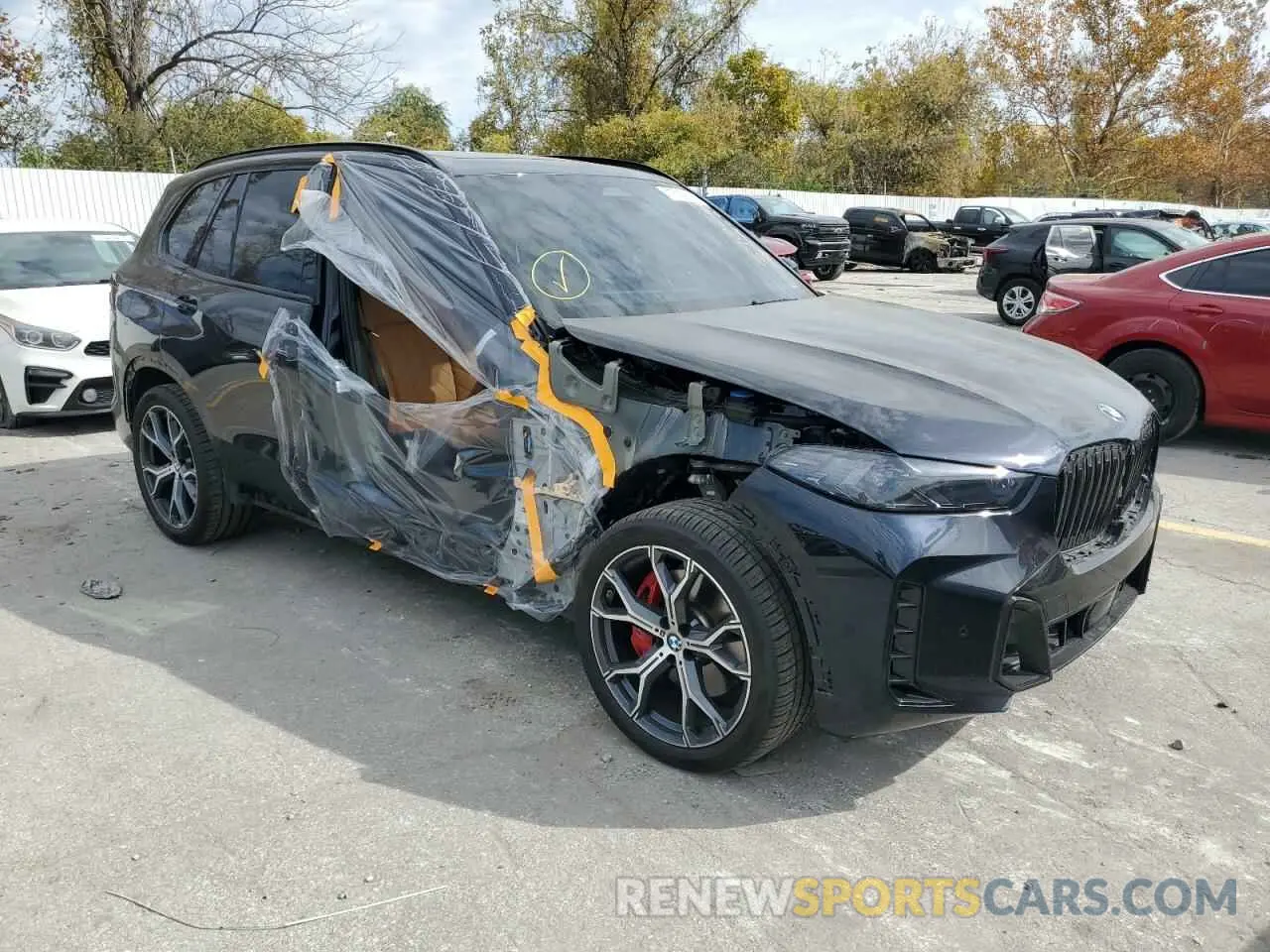 4 fotografías del automóvil dañado 5UX23EU05R9V60384 BMW X5 2024