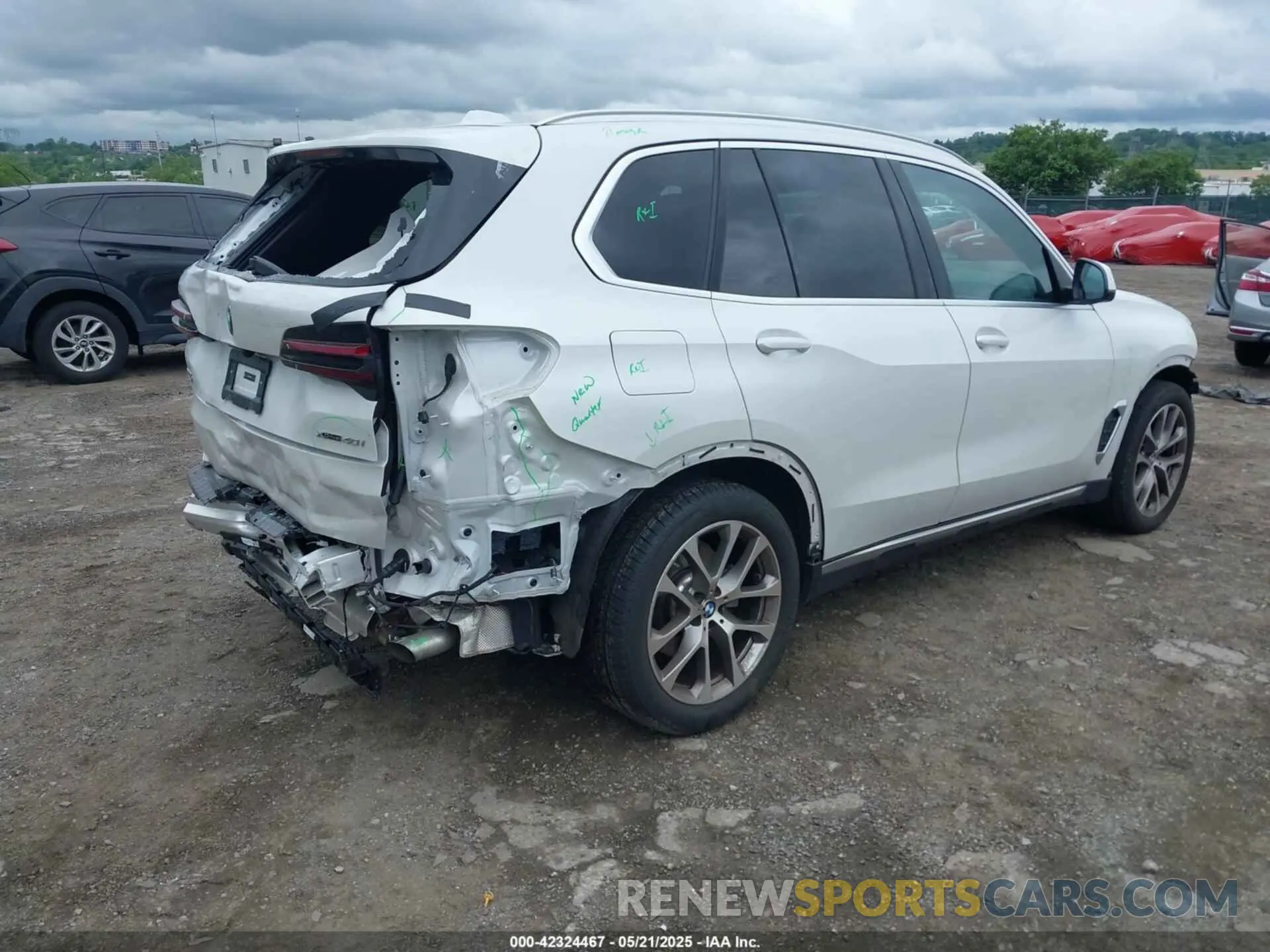 4 fotografías del automóvil dañado 5UX23EU0XR9T63789 BMW X5 2024