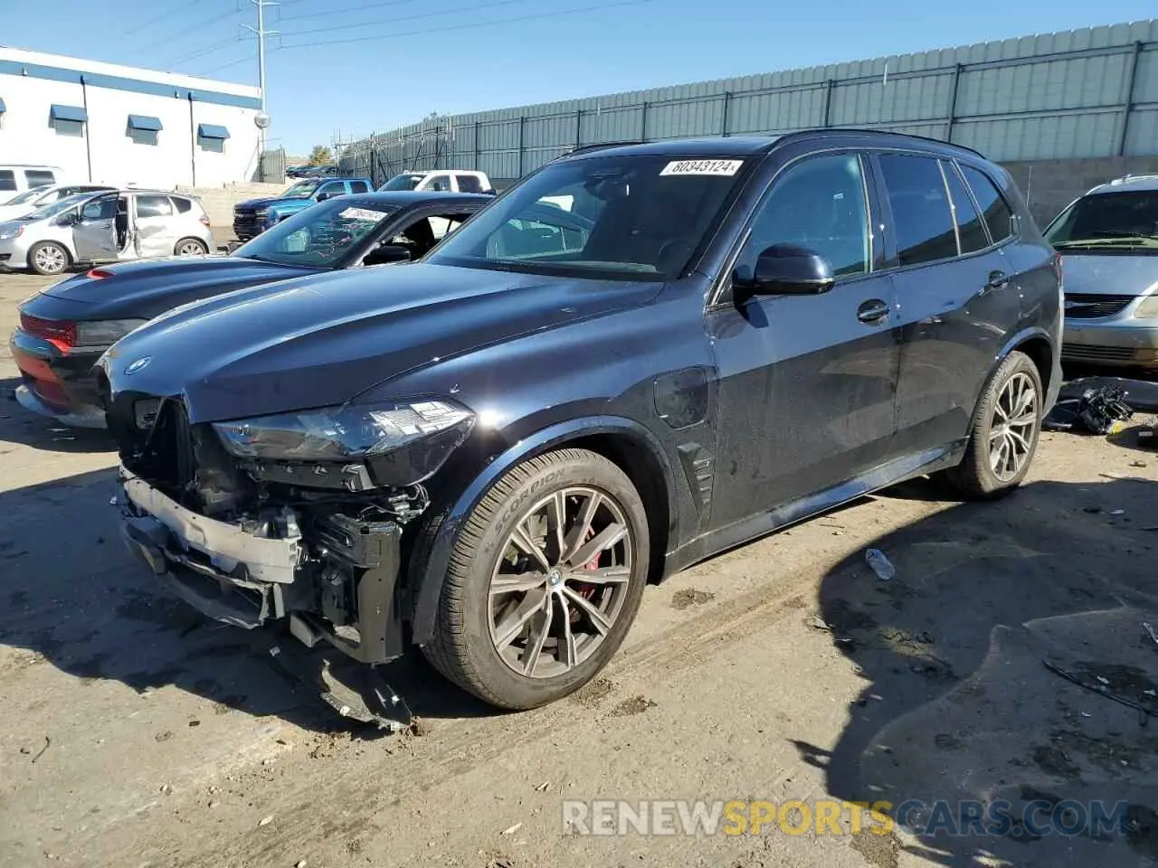1 fotografías del automóvil dañado 5UX43EU03R9U76640 BMW X5 2024