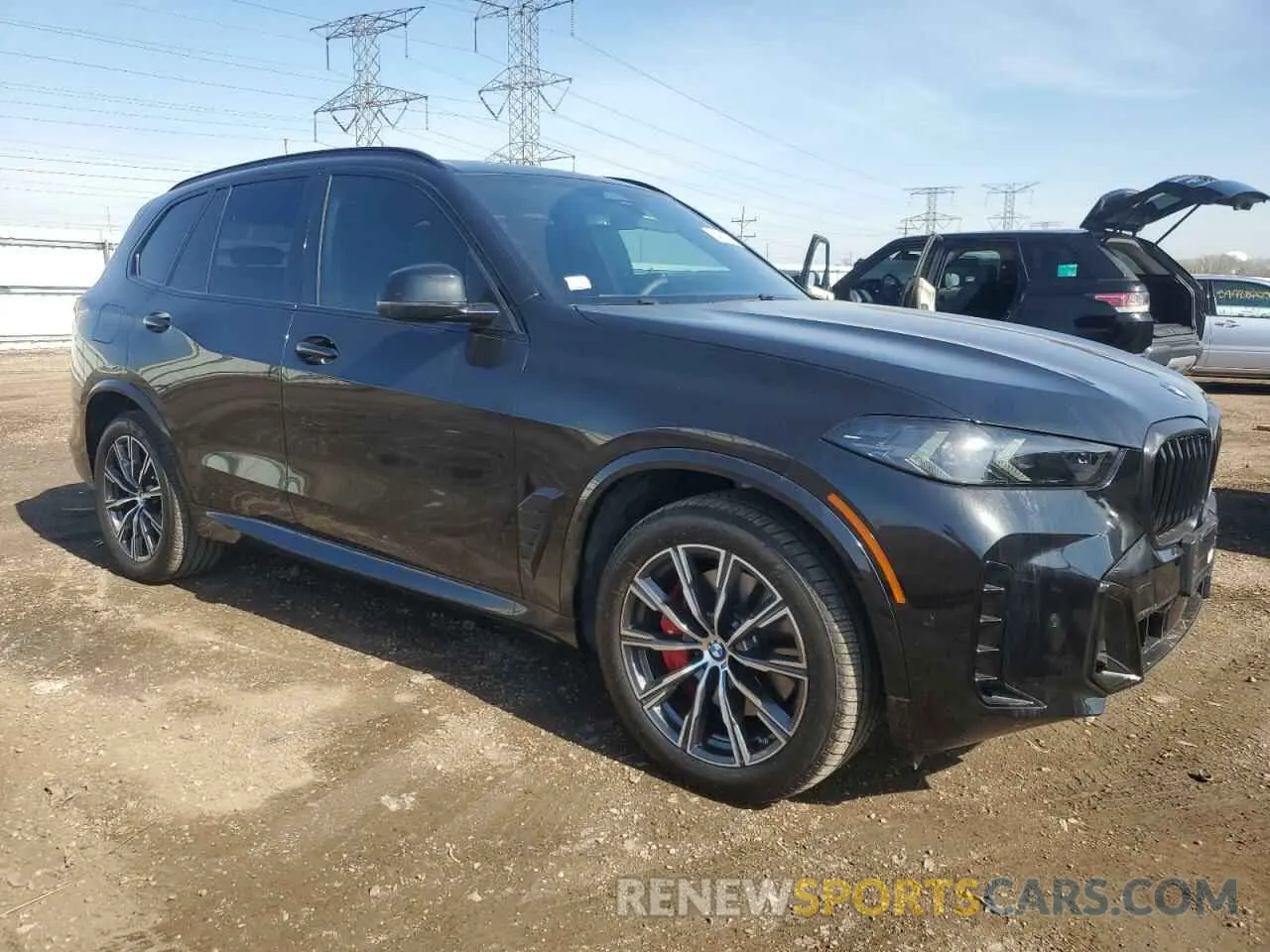 4 fotografías del automóvil dañado 5UX23EU00S9Y75230 BMW X5 2025