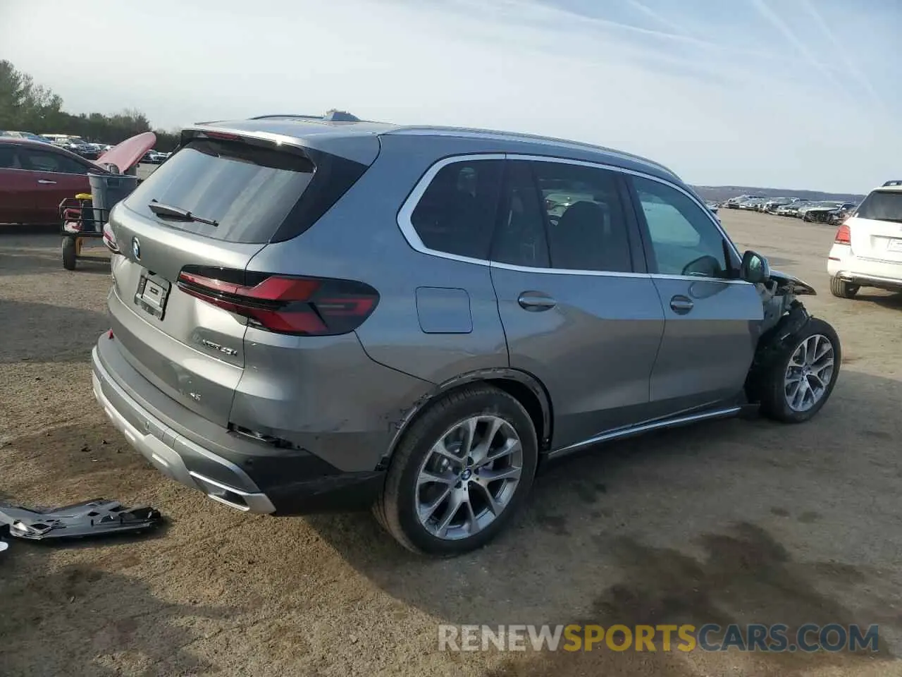3 fotografías del automóvil dañado 5UX23EU01S9Z44555 BMW X5 2025