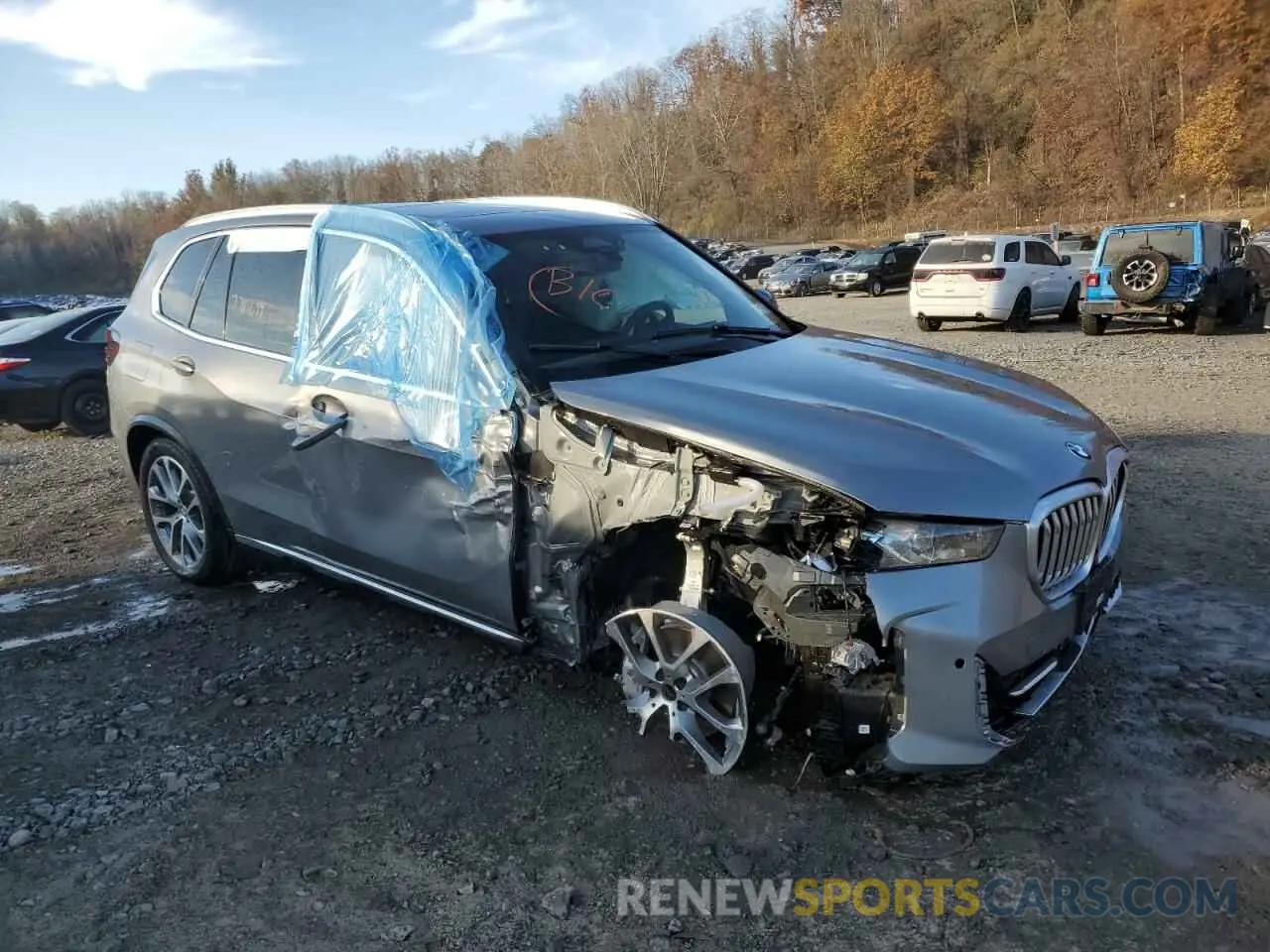 4 fotografías del automóvil dañado 5UX23EU02S9X67157 BMW X5 2025