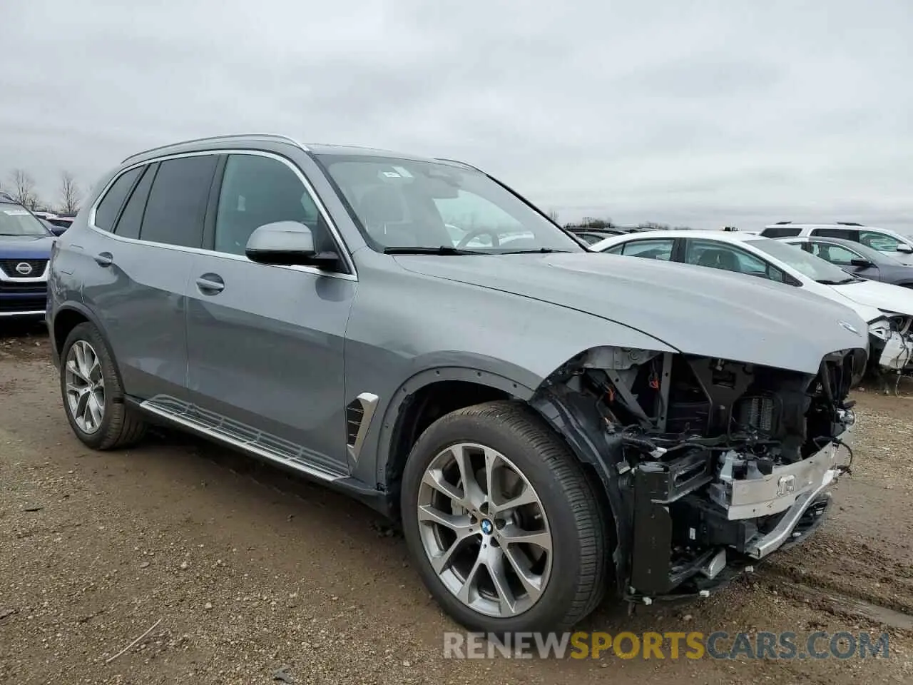 4 fotografías del automóvil dañado 5UX23EU08S9W35021 BMW X5 2025