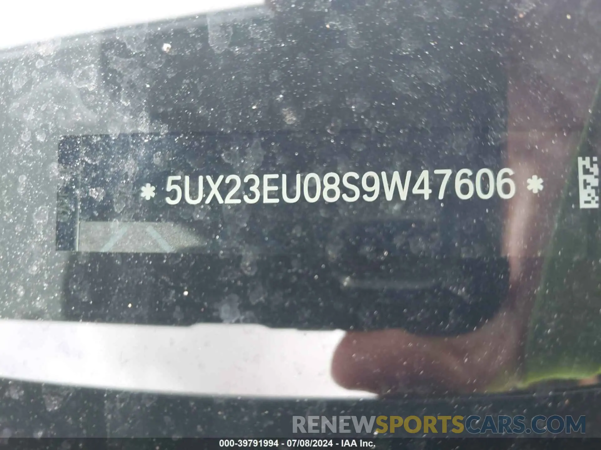 9 fotografías del automóvil dañado 5UX23EU08S9W47606 BMW X5 2025