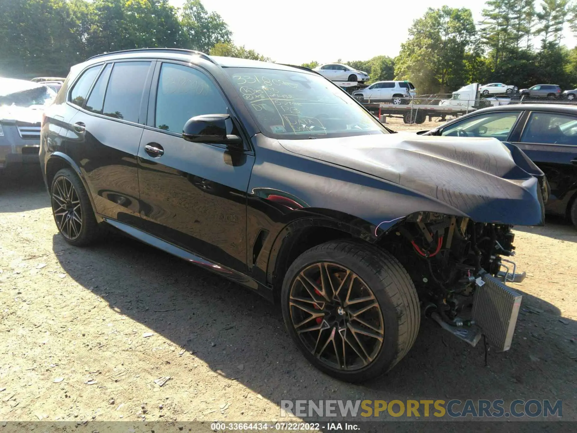1 fotografías del automóvil dañado 5YMJU0C09M9H05797 BMW X5 M 2021