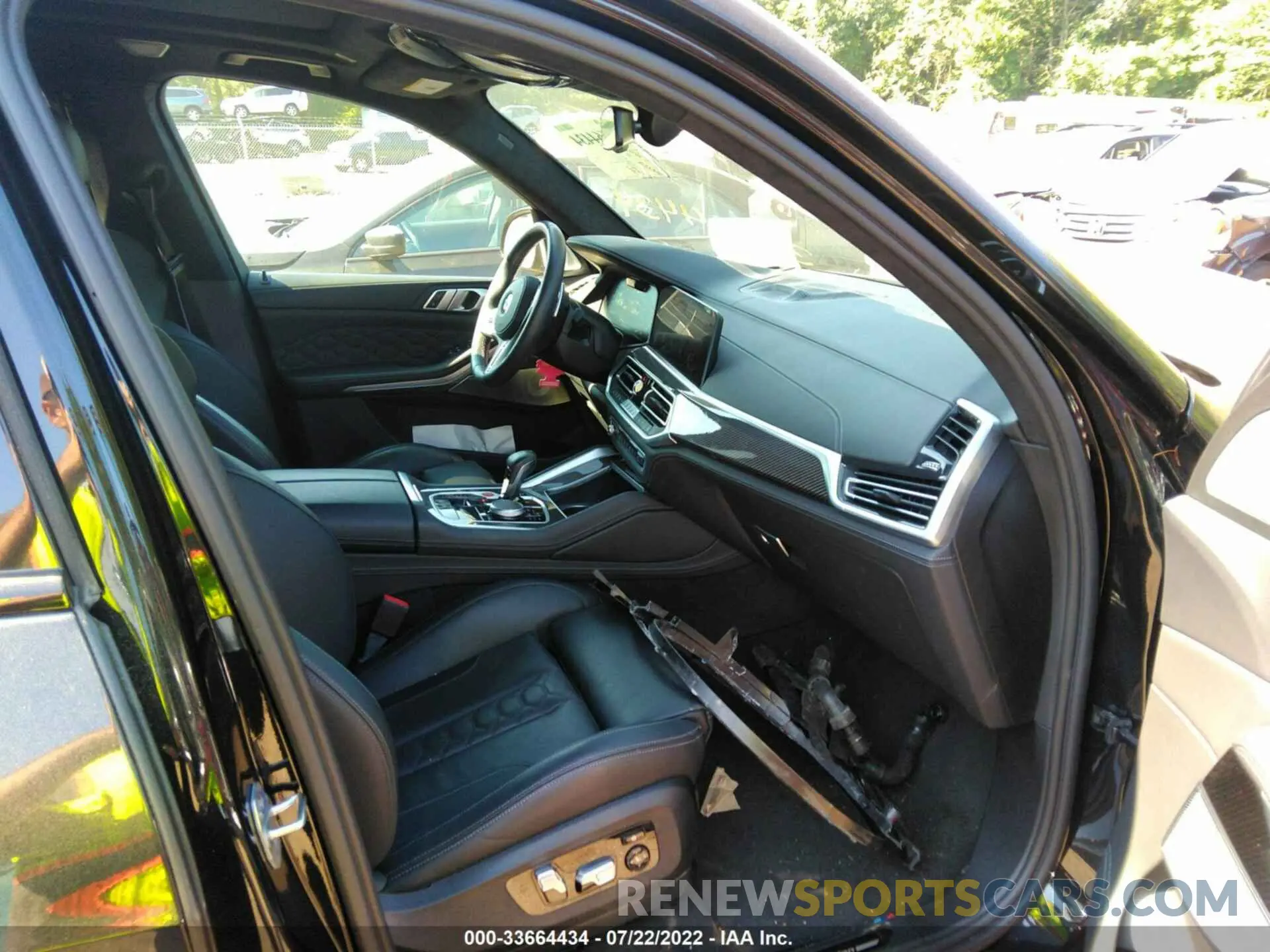 5 fotografías del automóvil dañado 5YMJU0C09M9H05797 BMW X5 M 2021