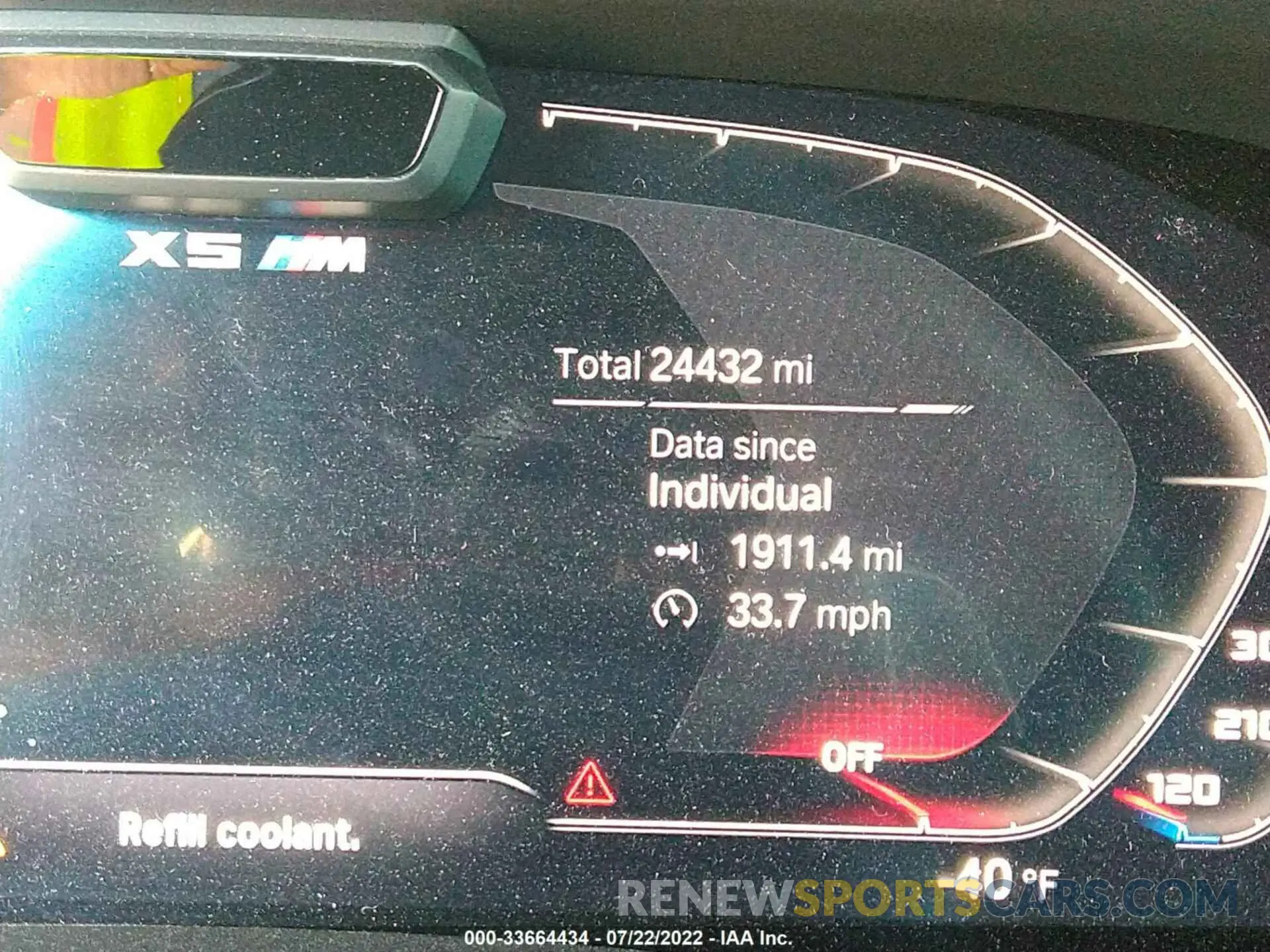 7 fotografías del automóvil dañado 5YMJU0C09M9H05797 BMW X5 M 2021