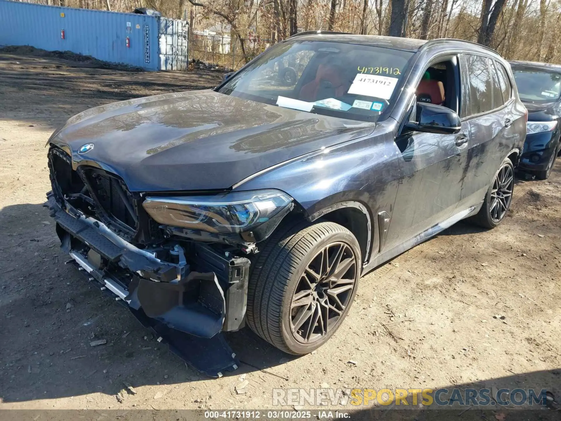 2 fotografías del automóvil dañado 5YMJU0C00N9J23747 BMW X5 M 2022