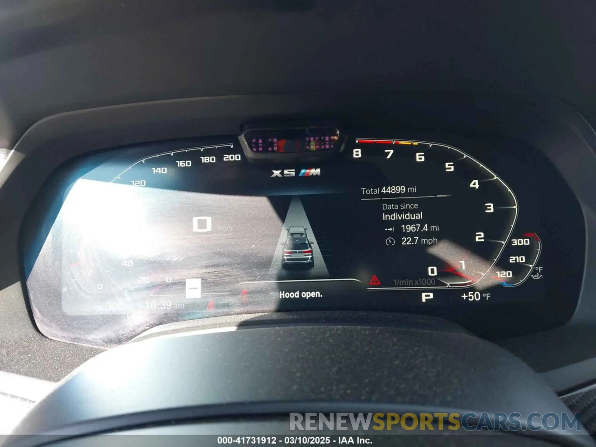 7 fotografías del automóvil dañado 5YMJU0C00N9J23747 BMW X5 M 2022
