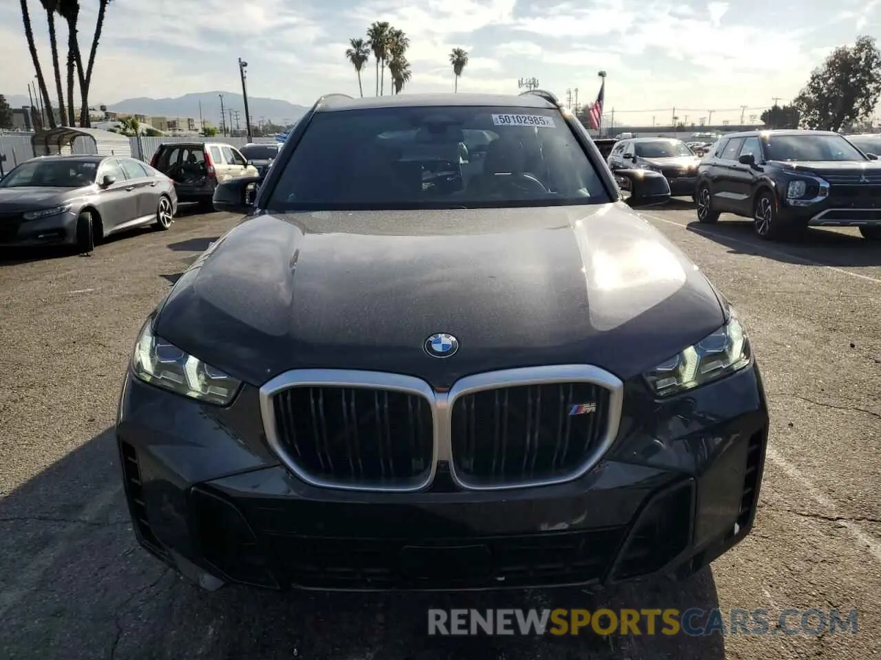 5 fotografías del automóvil dañado 5UX33EU07R9T15106 BMW X5 M60I 2024