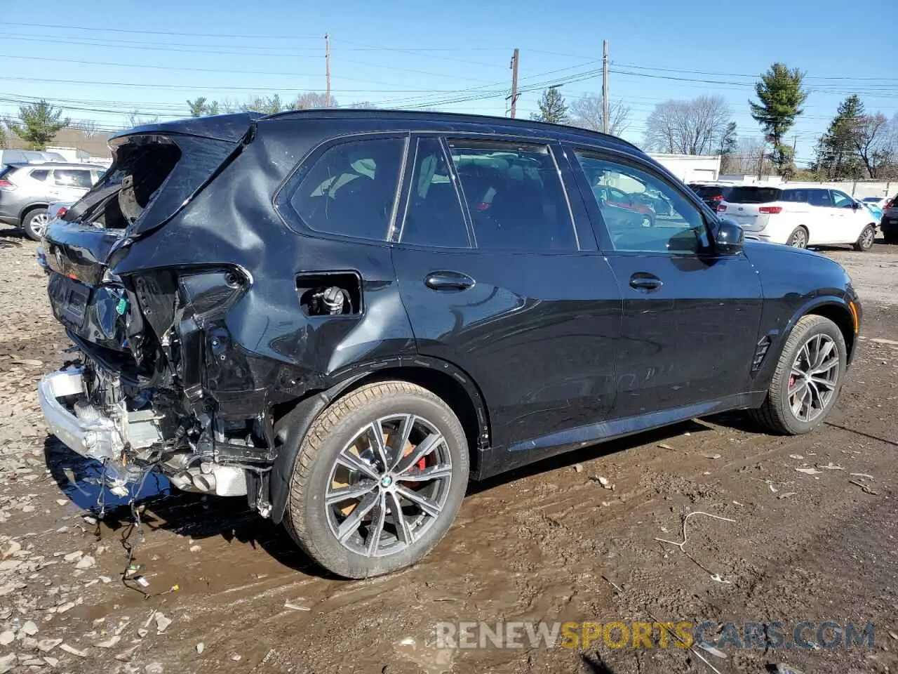 3 fotografías del automóvil dañado 5UX33EU08S9Y18536 BMW X5 M60I 2025