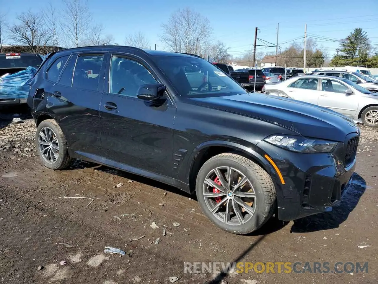 4 fotografías del automóvil dañado 5UX33EU08S9Y18536 BMW X5 M60I 2025