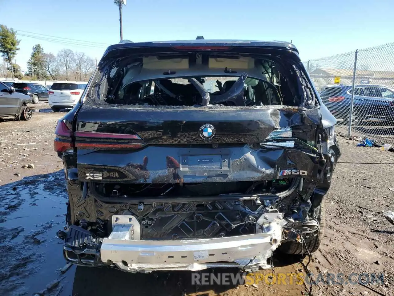 6 fotografías del automóvil dañado 5UX33EU08S9Y18536 BMW X5 M60I 2025