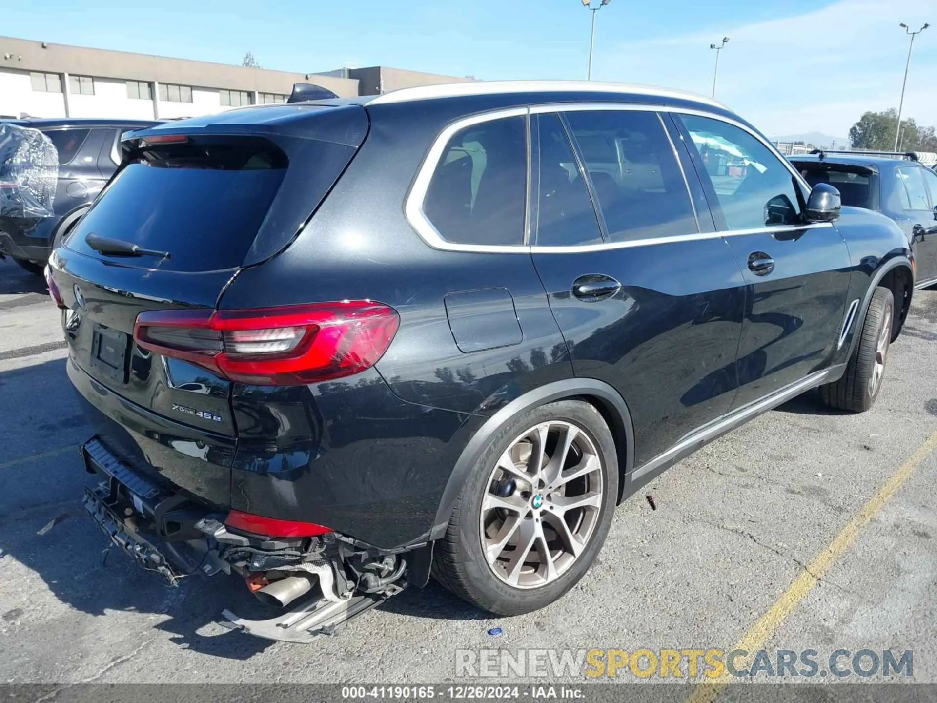 4 fotografías del automóvil dañado 5UXTA6C01M9G60625 BMW X5 PHEV 2021