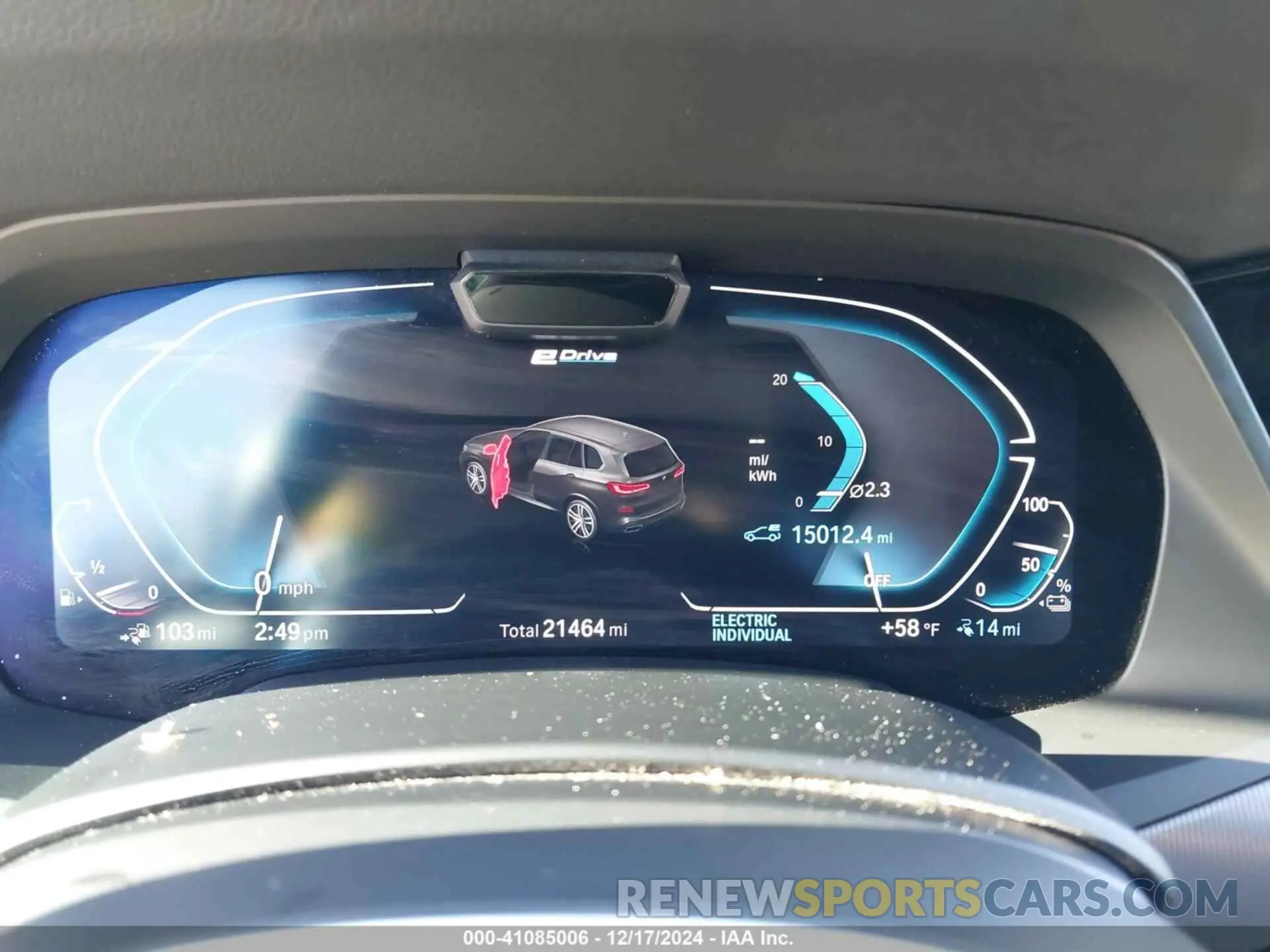 7 fotografías del automóvil dañado 5UXTA6C05M9F03955 BMW X5 PHEV 2021