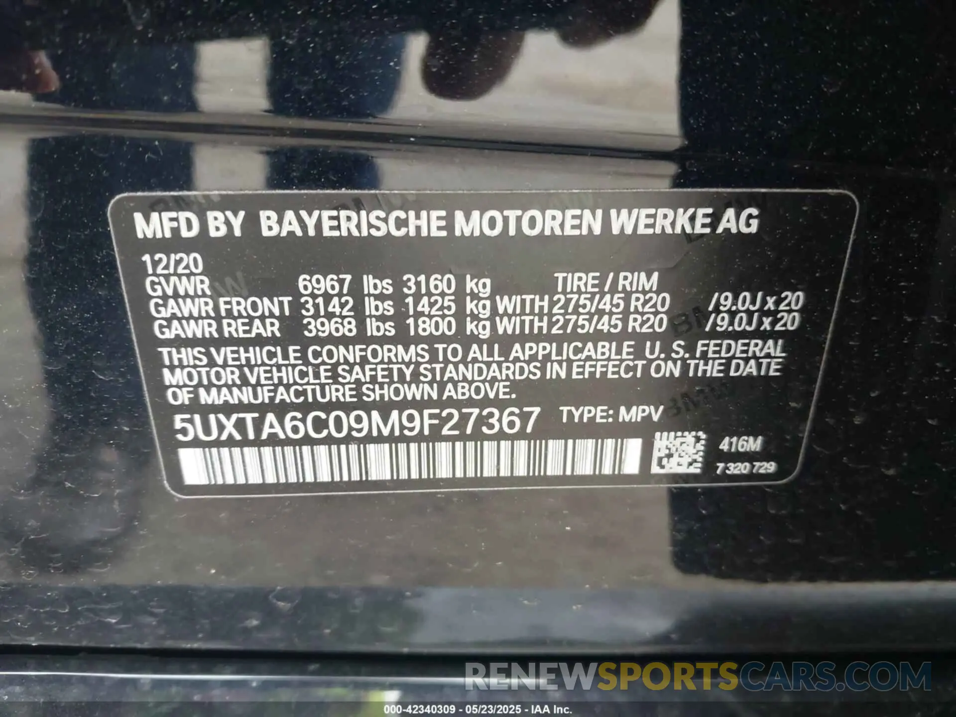 9 fotografías del automóvil dañado 5UXTA6C09M9F27367 BMW X5 PHEV 2021