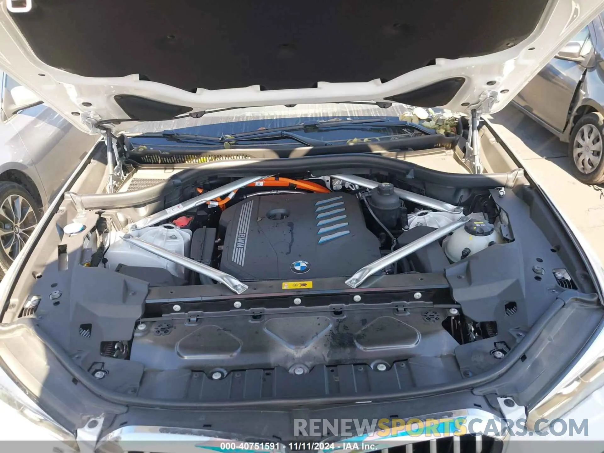 10 fotografías del automóvil dañado 5UXTA6C09M9G78340 BMW X5 PHEV 2021