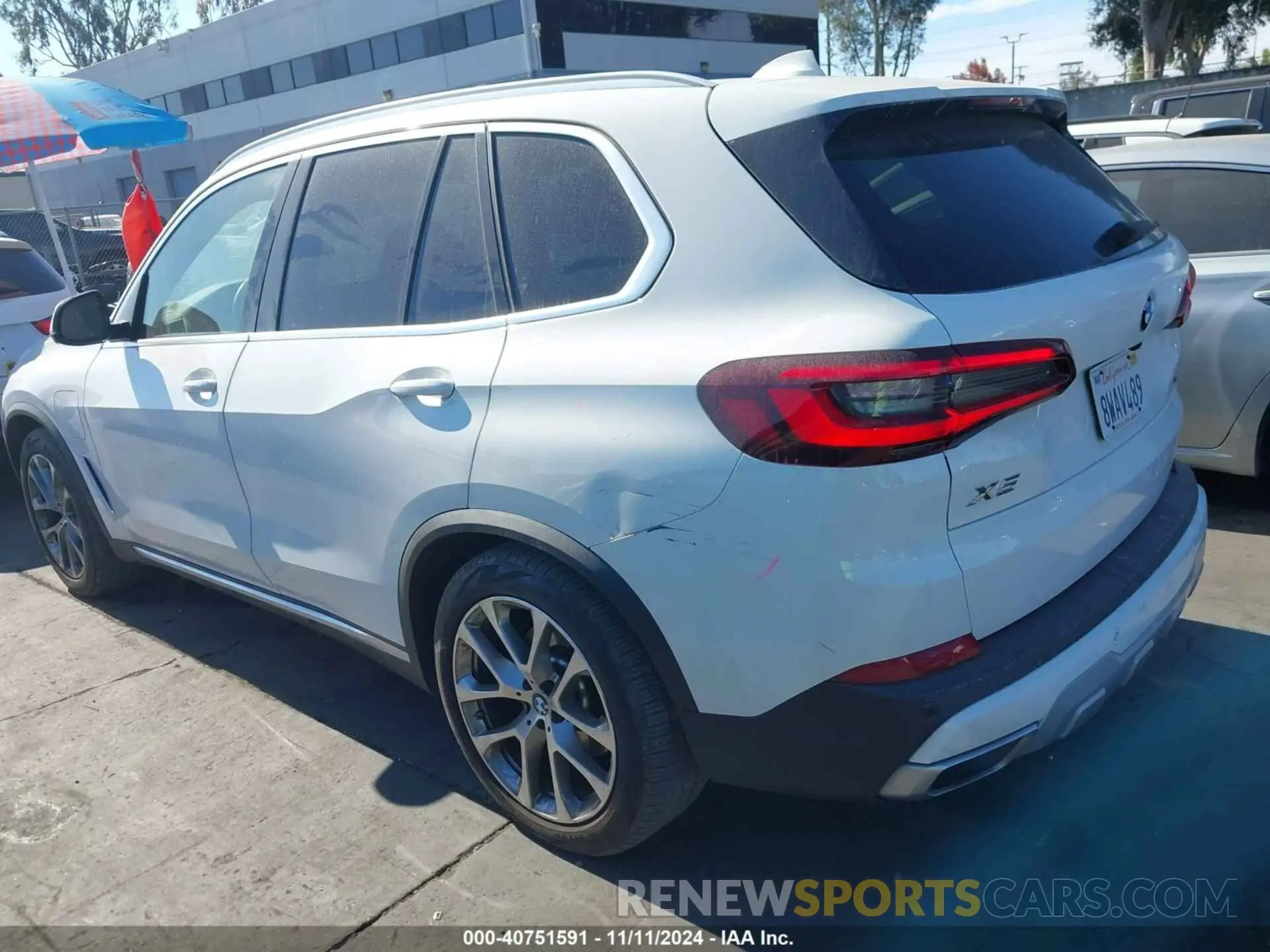 3 fotografías del automóvil dañado 5UXTA6C09M9G78340 BMW X5 PHEV 2021