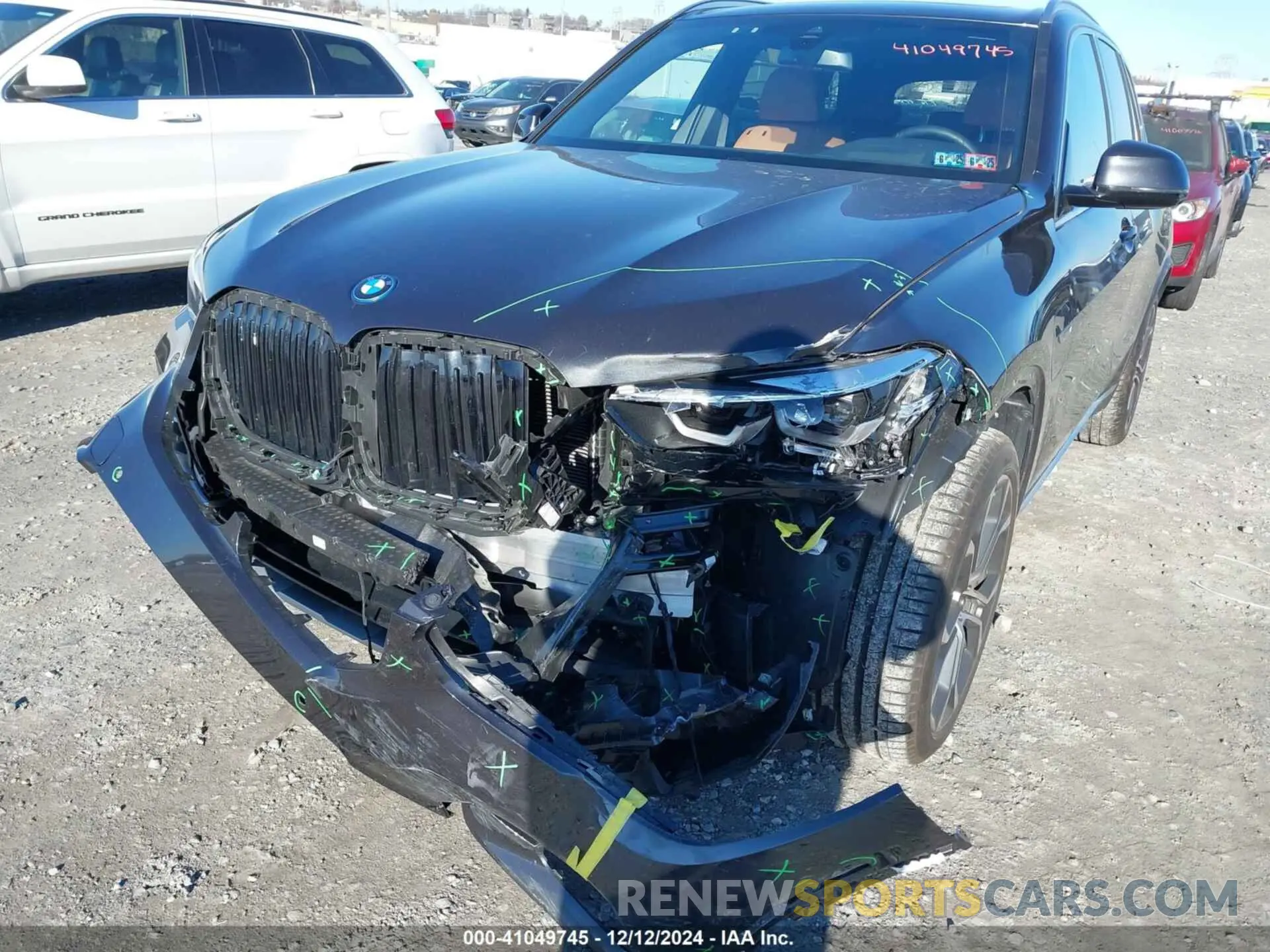 6 fotografías del automóvil dañado 5UXTA6C00P9R06095 BMW X5 PHEV 2023