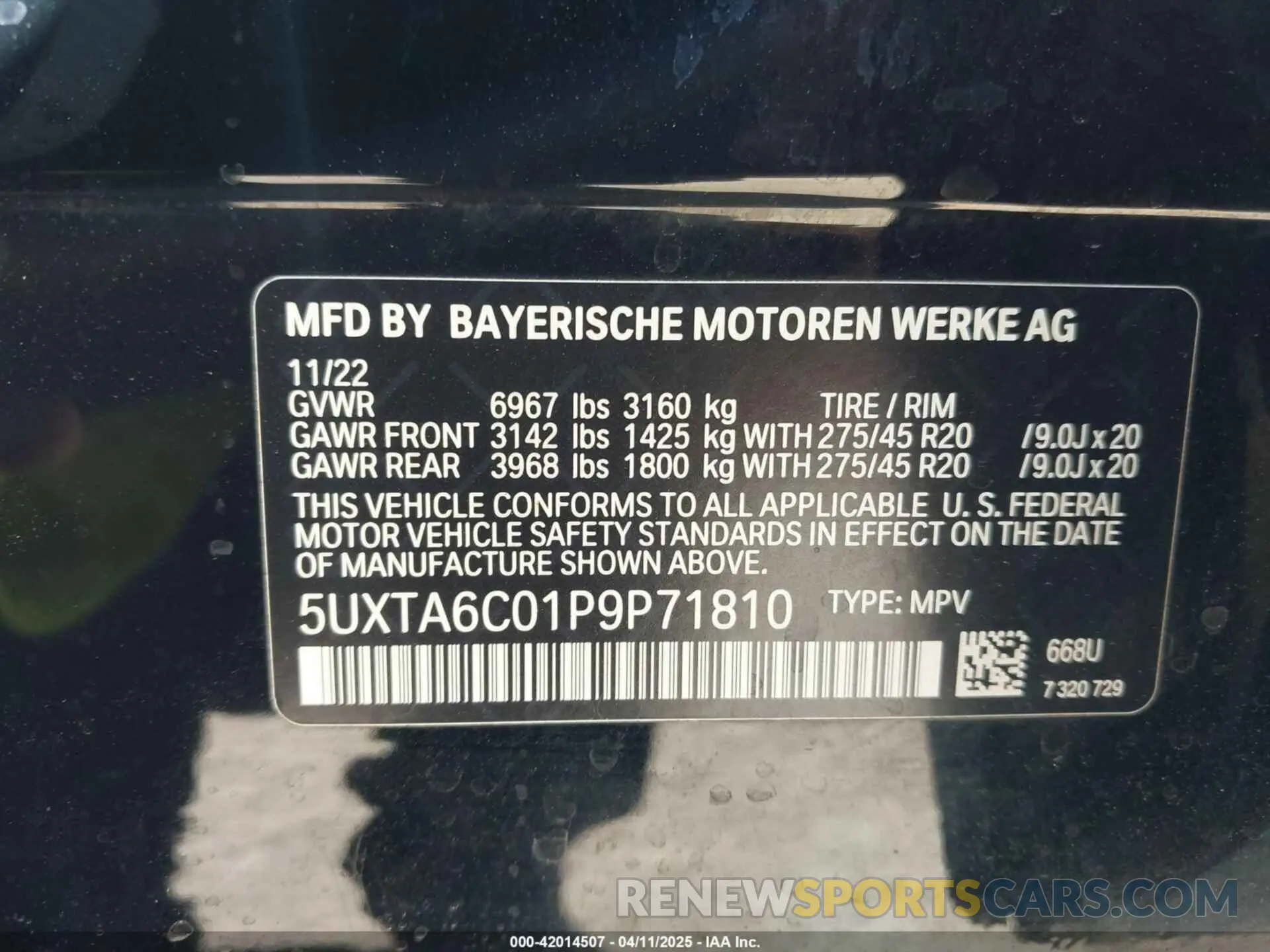 9 fotografías del automóvil dañado 5UXTA6C01P9P71810 BMW X5 PHEV 2023