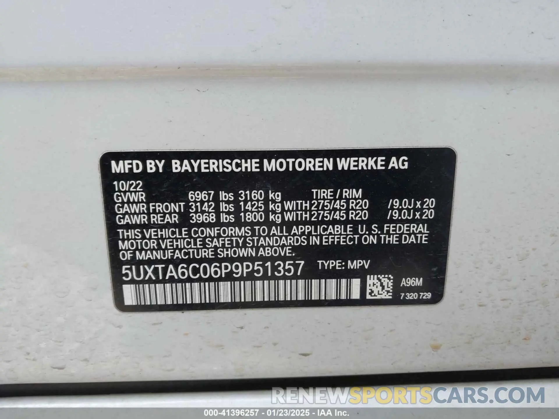 9 fotografías del automóvil dañado 5UXTA6C06P9P51357 BMW X5 PHEV 2023