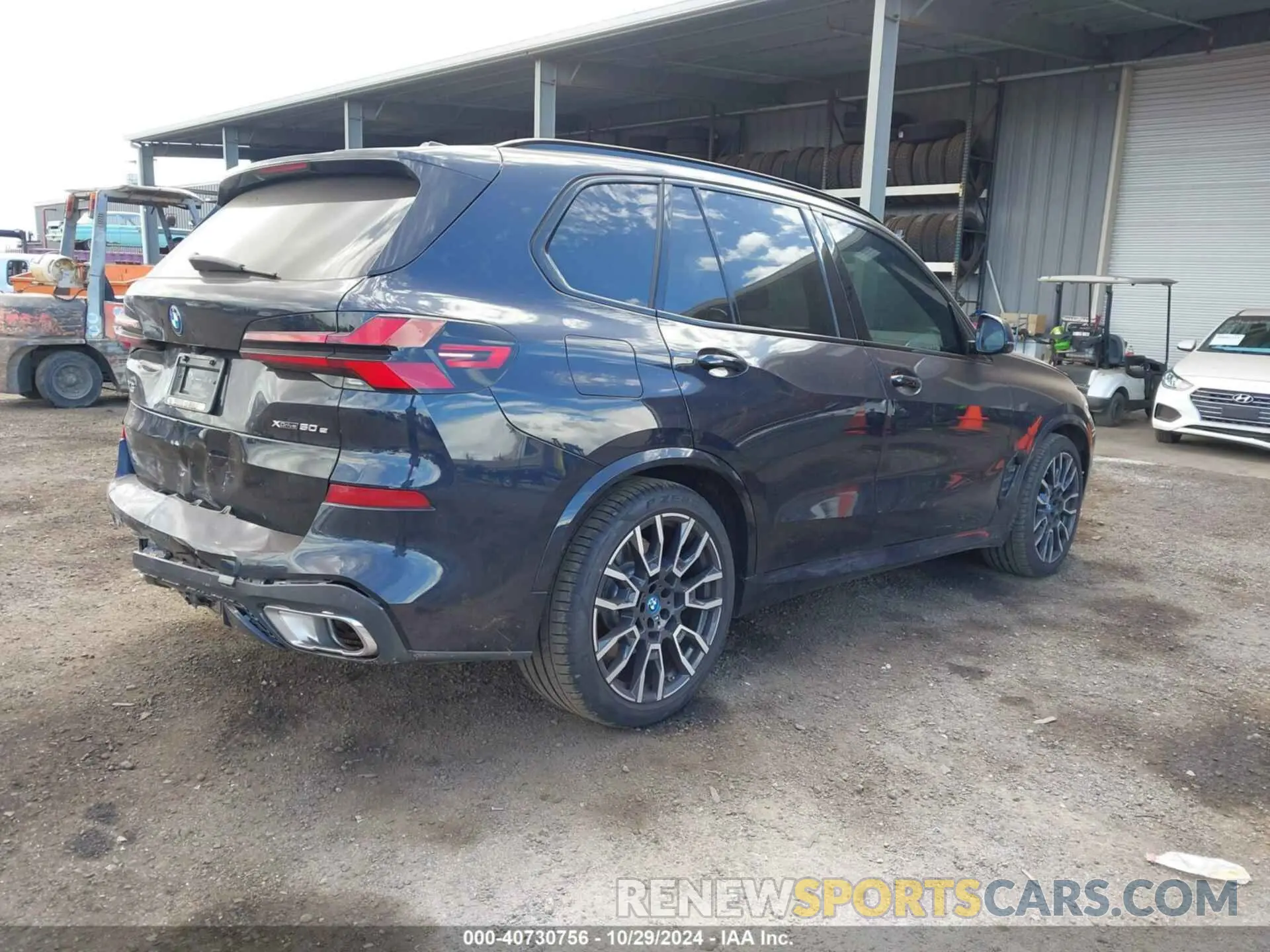 4 fotografías del automóvil dañado 5UX43EU07R9U37078 BMW X5 PHEV 2024