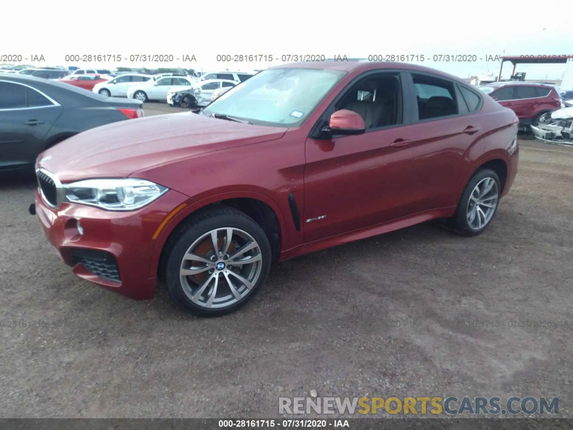 2 fotografías del automóvil dañado 5UXKU0C56K0G92810 BMW X6 2019