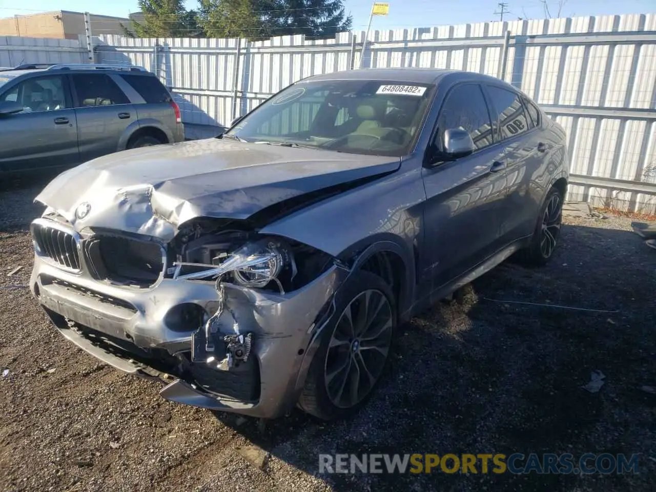 2 fotografías del automóvil dañado 5UXKU2C52K0Z64553 BMW X6 2019