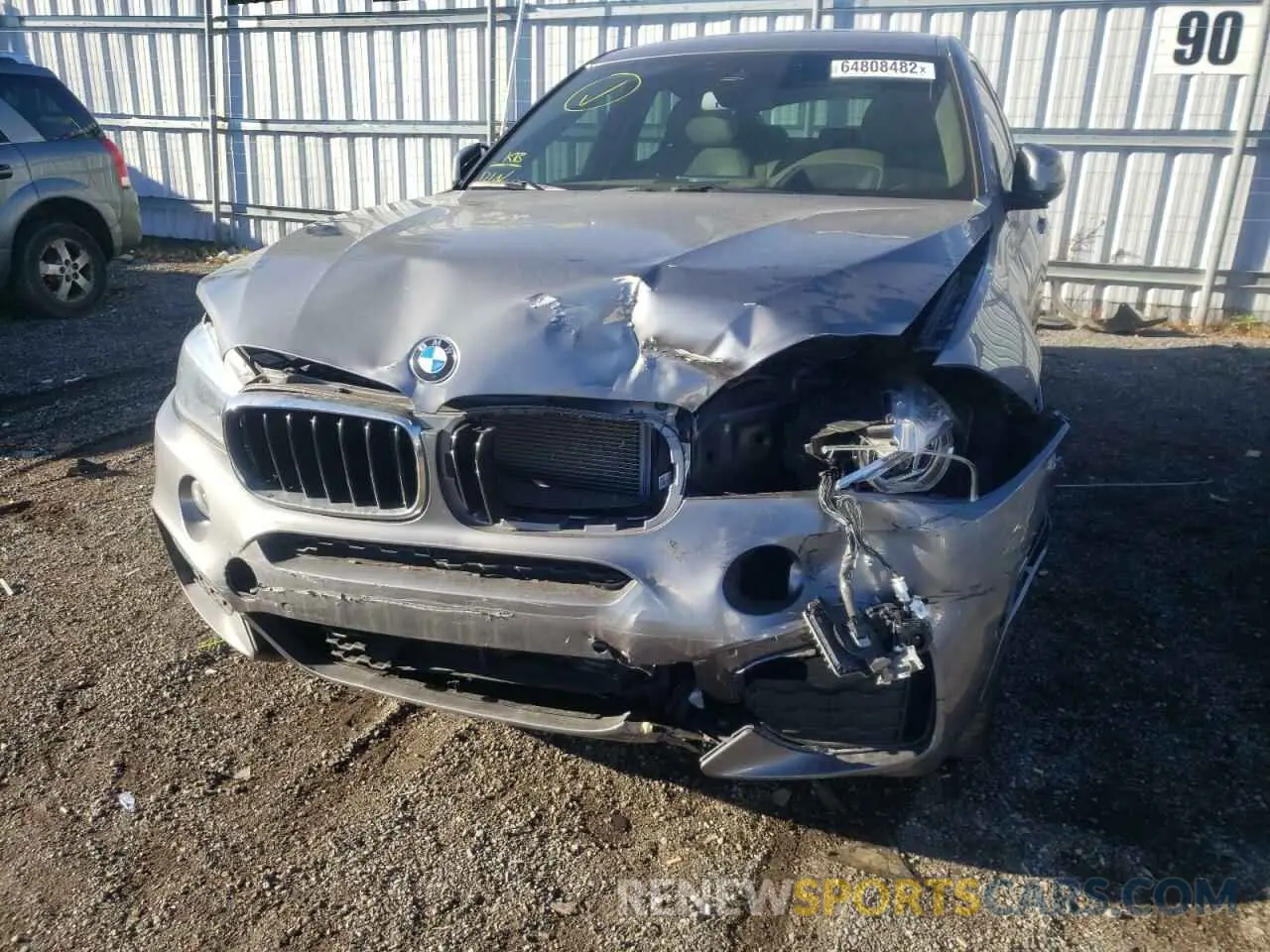 9 fotografías del automóvil dañado 5UXKU2C52K0Z64553 BMW X6 2019