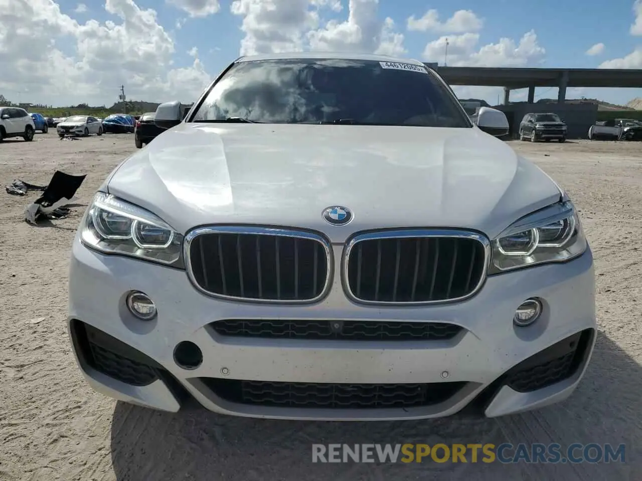 5 fotografías del automóvil dañado 5UXKU2C5XK0Z63599 BMW X6 2019