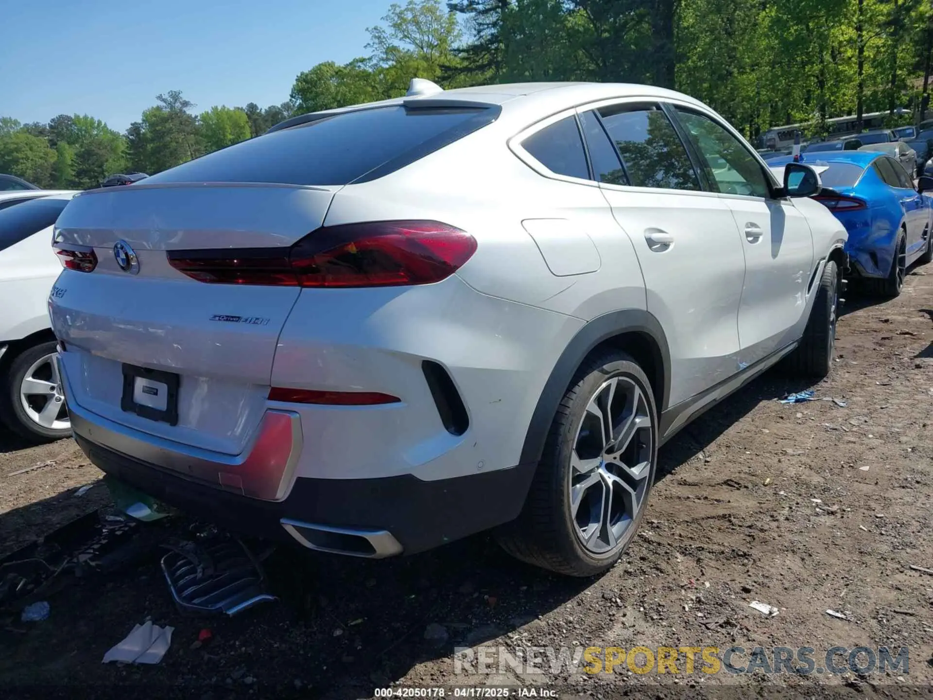 4 fotografías del automóvil dañado 5UXCY4C00L9D63232 BMW X6 2020