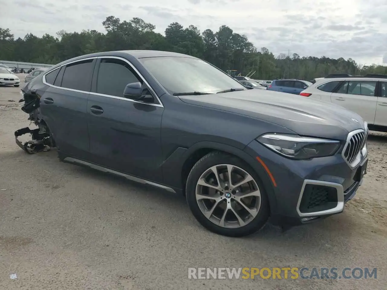4 fotografías del automóvil dañado 5UXCY6C03L9B94299 BMW X6 2020