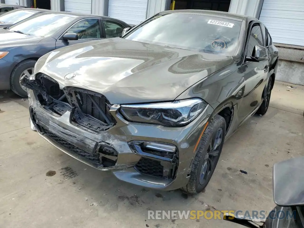 2 fotografías del automóvil dañado 5UXCY6C07L9C74754 BMW X6 2020