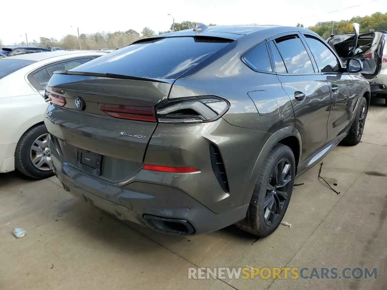 4 fotografías del automóvil dañado 5UXCY6C07L9C74754 BMW X6 2020