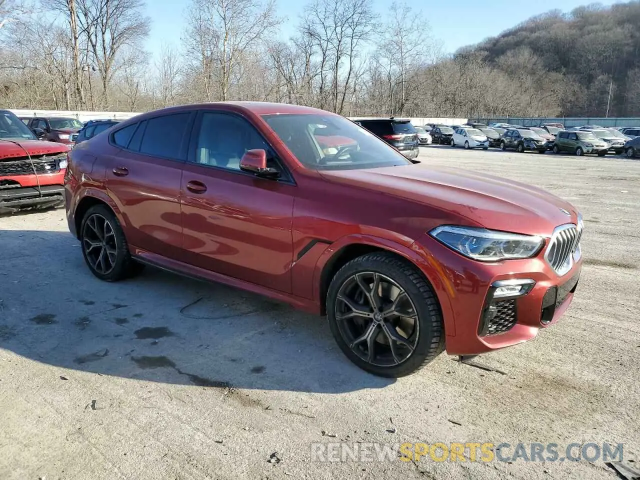 4 fotografías del automóvil dañado 5UXCY6C0XL9C68589 BMW X6 2020